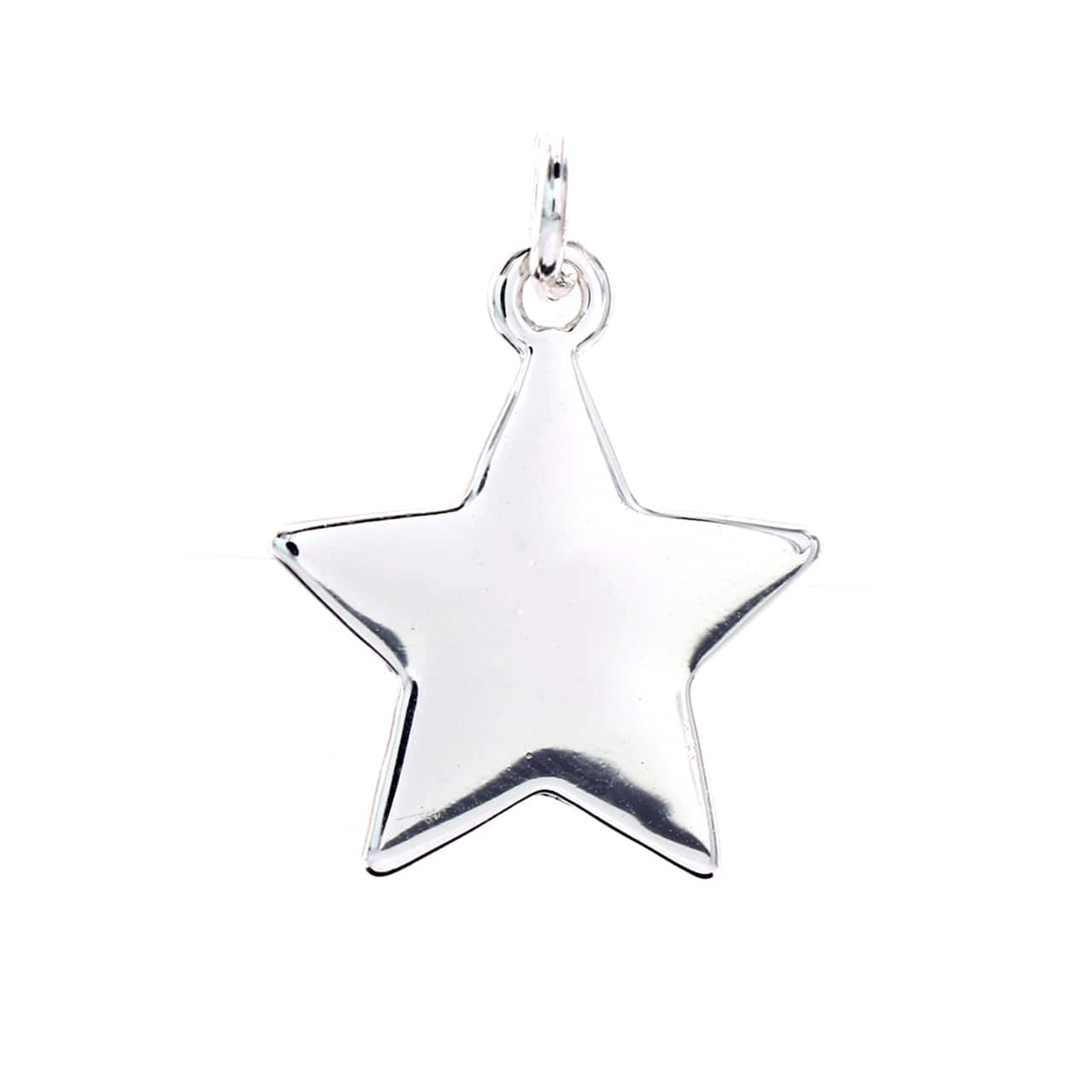 12 Pack: Charmalong™ Silver Plated Star Charm by Bead Landing™